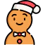 Gingerbread man icon 64x64