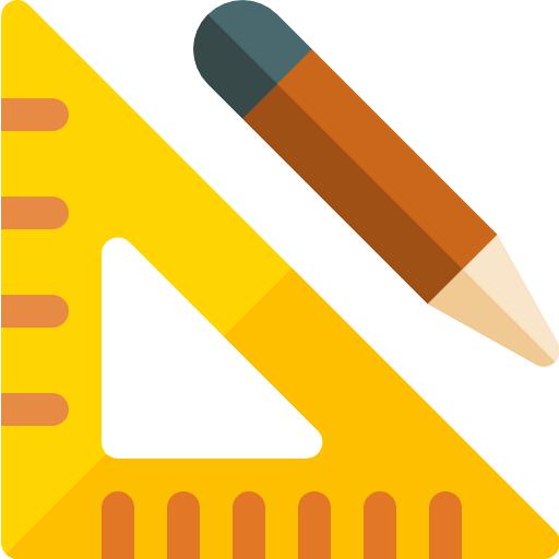 Ruler and pencil icon