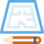 Technical drawing icon 64x64