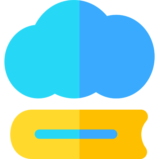 Cloud library icon