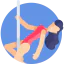 Pole dance icon 64x64