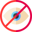 Close eyes icon 64x64