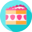 Strawberry cake icon 64x64
