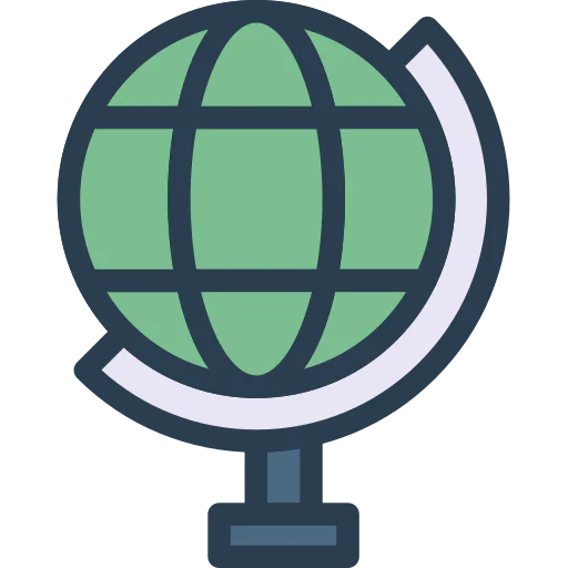 Earth globe icon