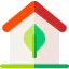 Eco house icon 64x64