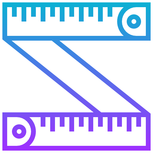 Measuring tape icon