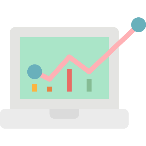 Graph line icon