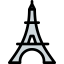 Eiffel tower icon 64x64