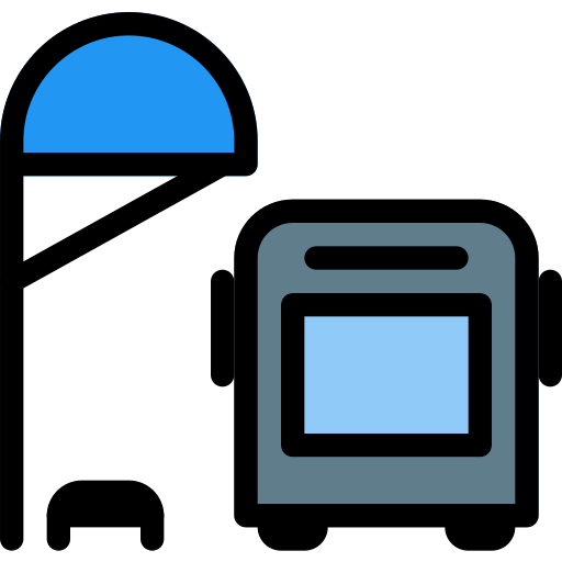 Bus stop icon