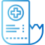 Medical invoice icon 64x64
