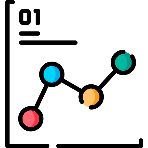 Line chart icon