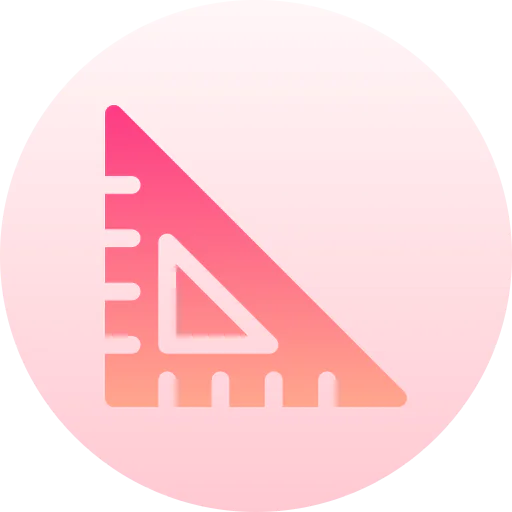 Square ruler icon