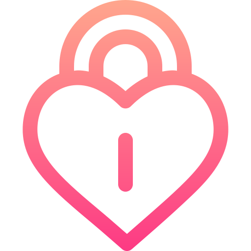 Heart lock icon