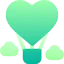 Hot air balloon icon 64x64