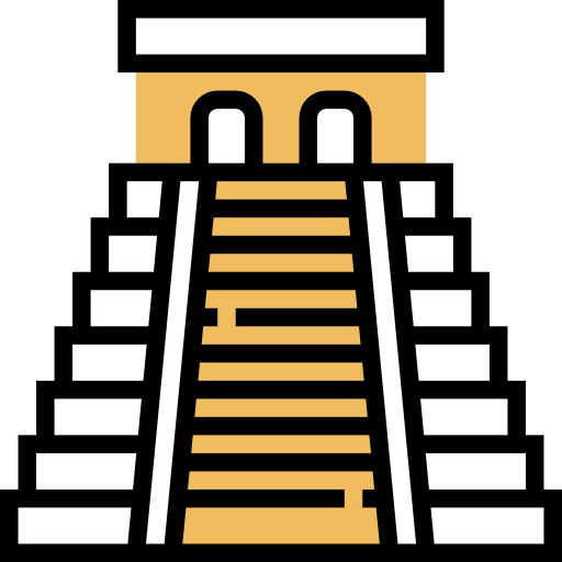 Chichen itza pyramid icon
