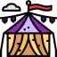 Circus tent icon 64x64