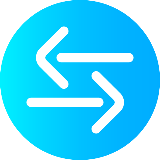 Left and right arrows icon