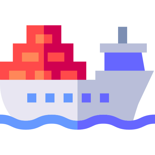 Container ship icon