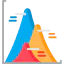 Pyramid chart icon 64x64