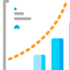 Bar chart icon 64x64