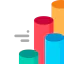 Bar chart icon 64x64