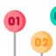 Line chart icon 64x64
