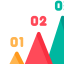 Pyramid chart icon 64x64