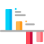 Bar chart icon 64x64