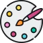 Color palette biểu tượng 64x64