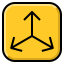 Three arrows icon 64x64