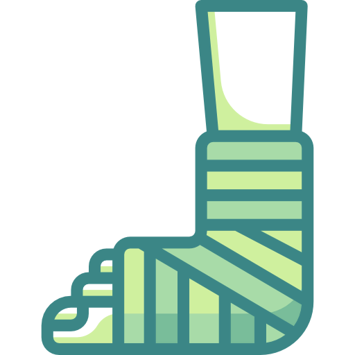 Broken leg icon