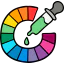 Color wheel icon 64x64