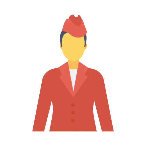 Air hostess ícone