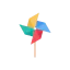 Toy windmill icon 64x64