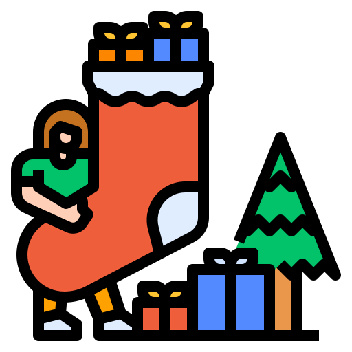 Christmas sock icon