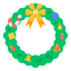 Christmas wreath icon 64x64