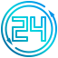 24 hours Ikona 64x64