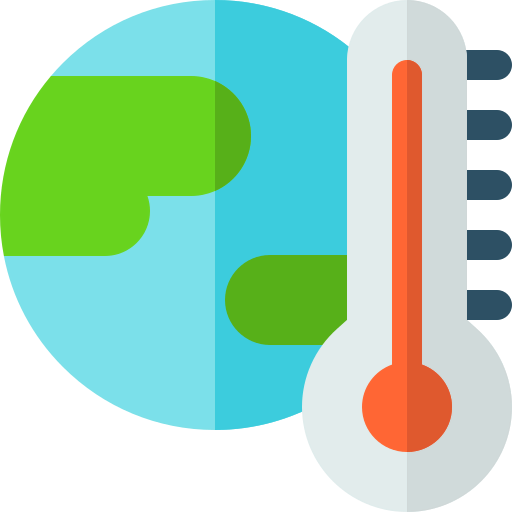 Global warming icon