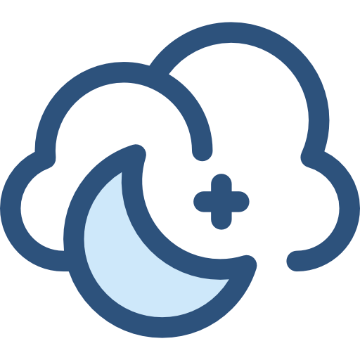 Cloudy night Symbol