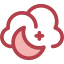 Cloudy night icon 64x64