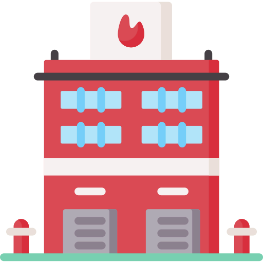 Fire station icon