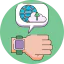 Cloud uploading icon 64x64
