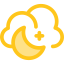 Cloudy night icon 64x64