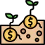 Money growth icon 64x64