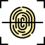 Fingerprint scan 图标 64x64