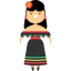 Mexican woman icon 64x64