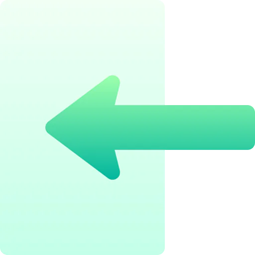Left arrow ícone