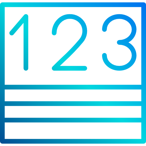 Numbers ícono