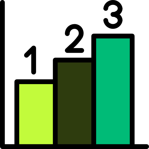 Bars graph icon