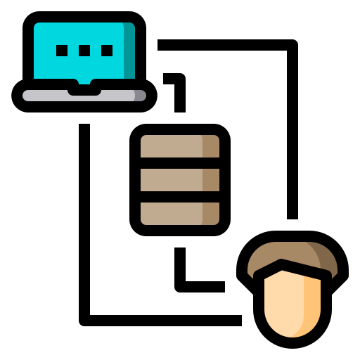 Data transfer ícono